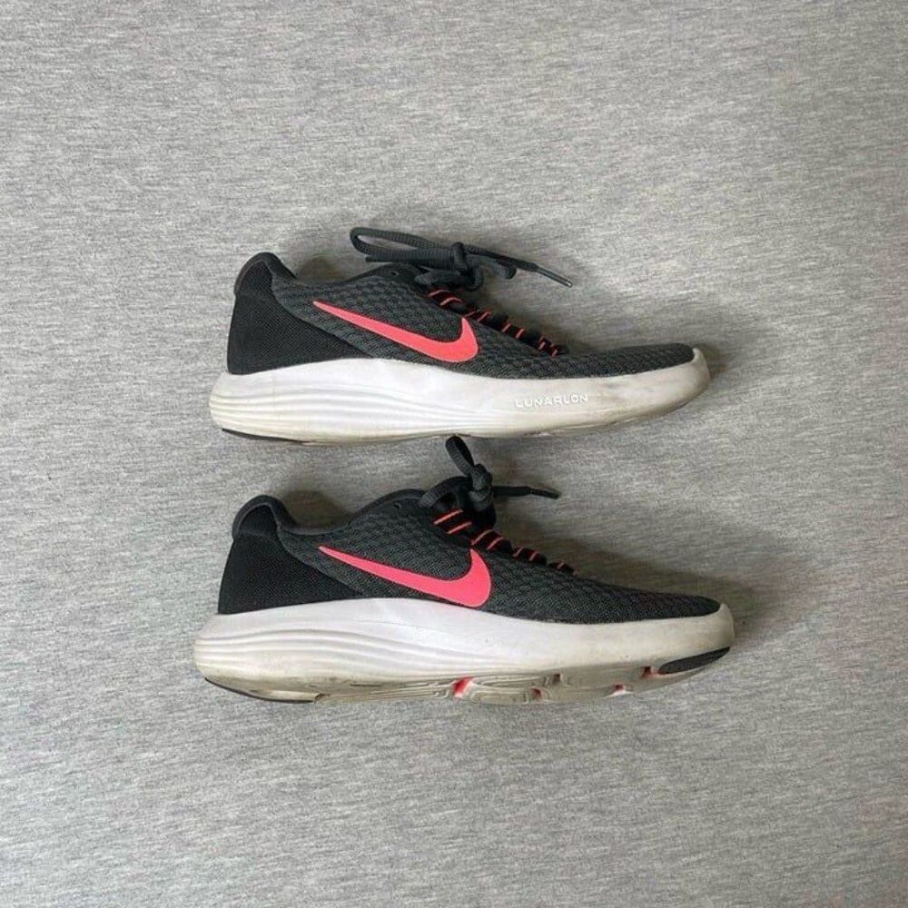 Nike Women’s Lunar Converge Pink & Anthracite Gray Running Sneakers